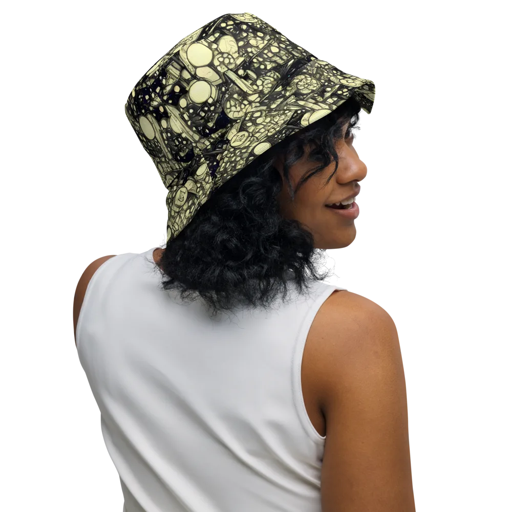 Nocturne Matrix on Reversible Bucket Hat — Right Outside