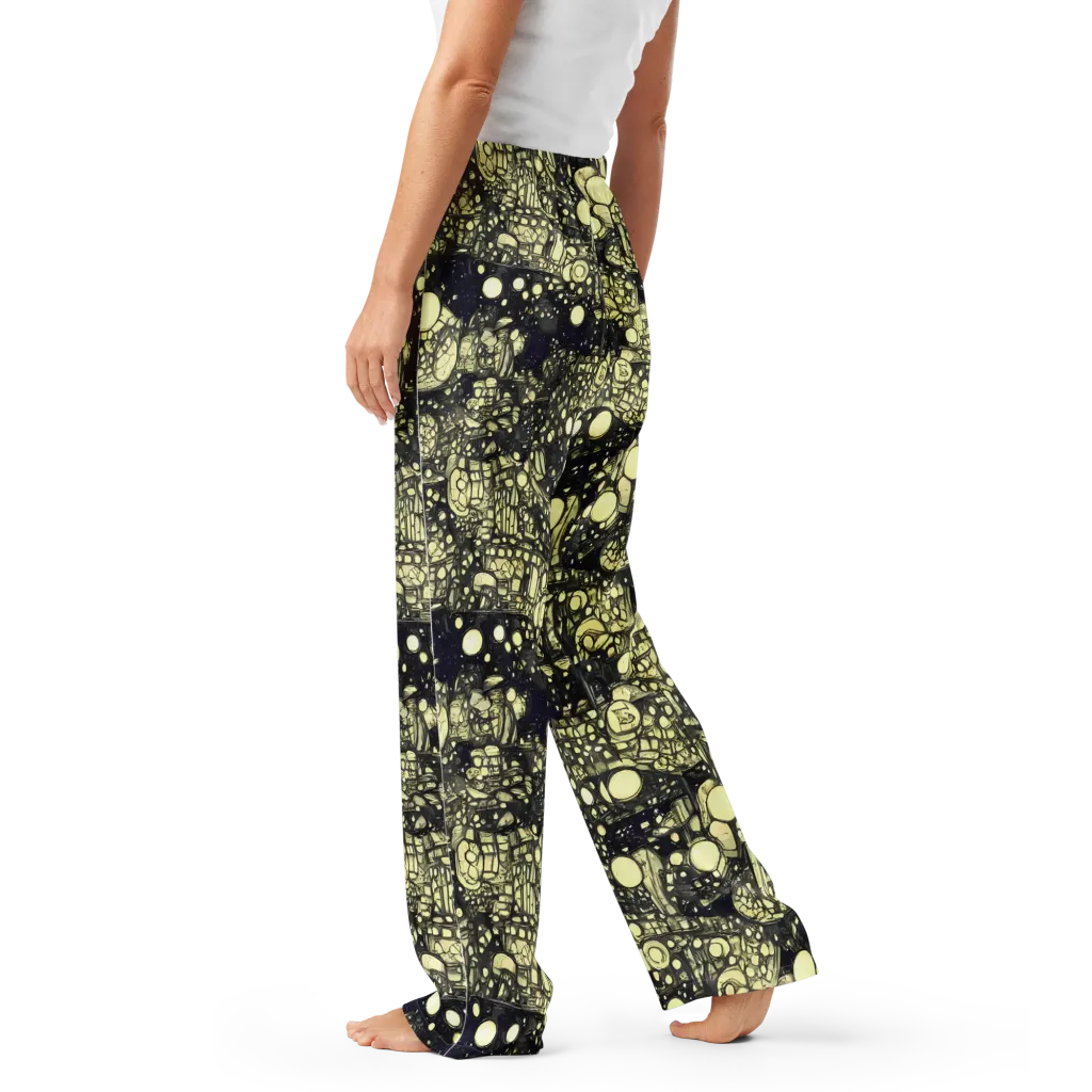 Nocturne Matrix on Women's Pajama Pants — Left