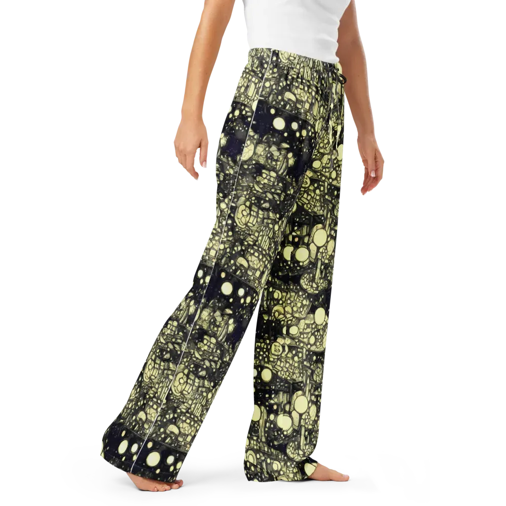 Nocturne Matrix on Women's Pajama Pants — Right Front