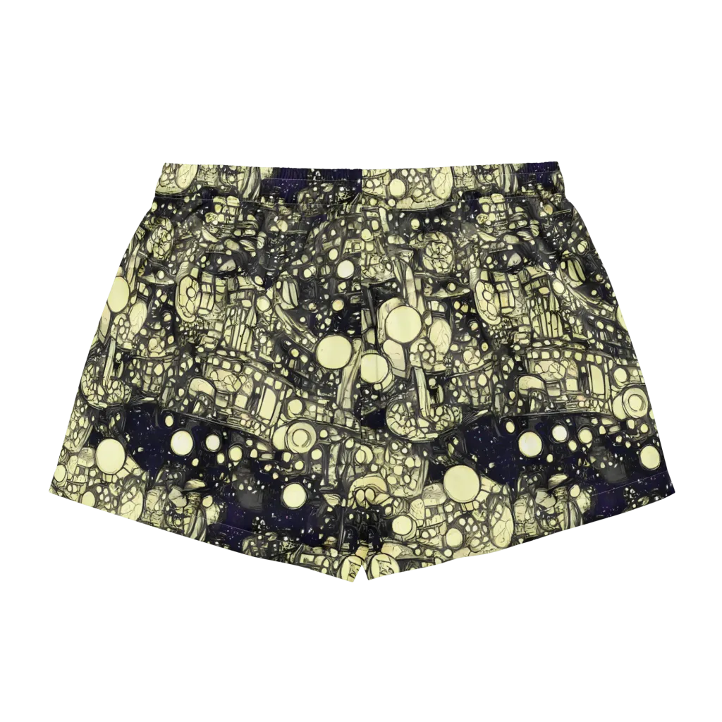 Nocturne Matrix on Women's Pajama Shorts — Back