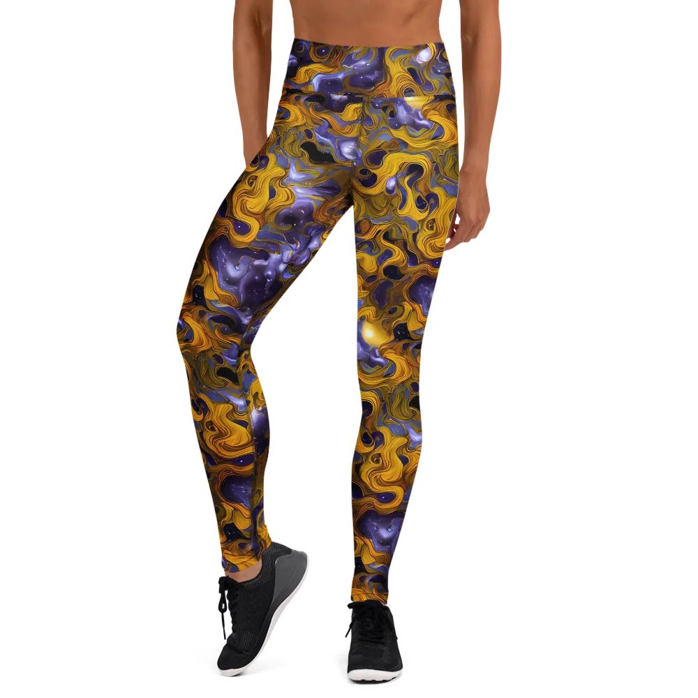 Aurum Eclipse on Yoga Leggings — Front