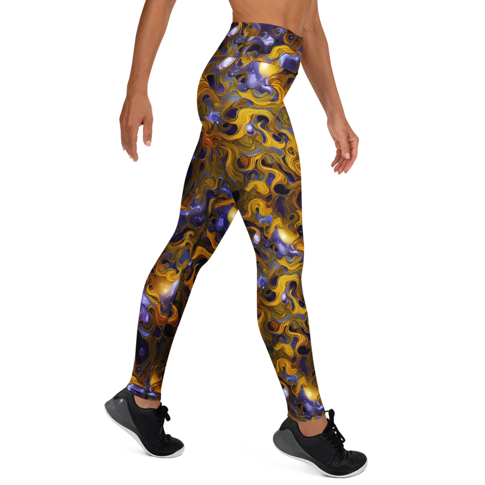 Aurum Eclipse on Yoga Leggings — Right
