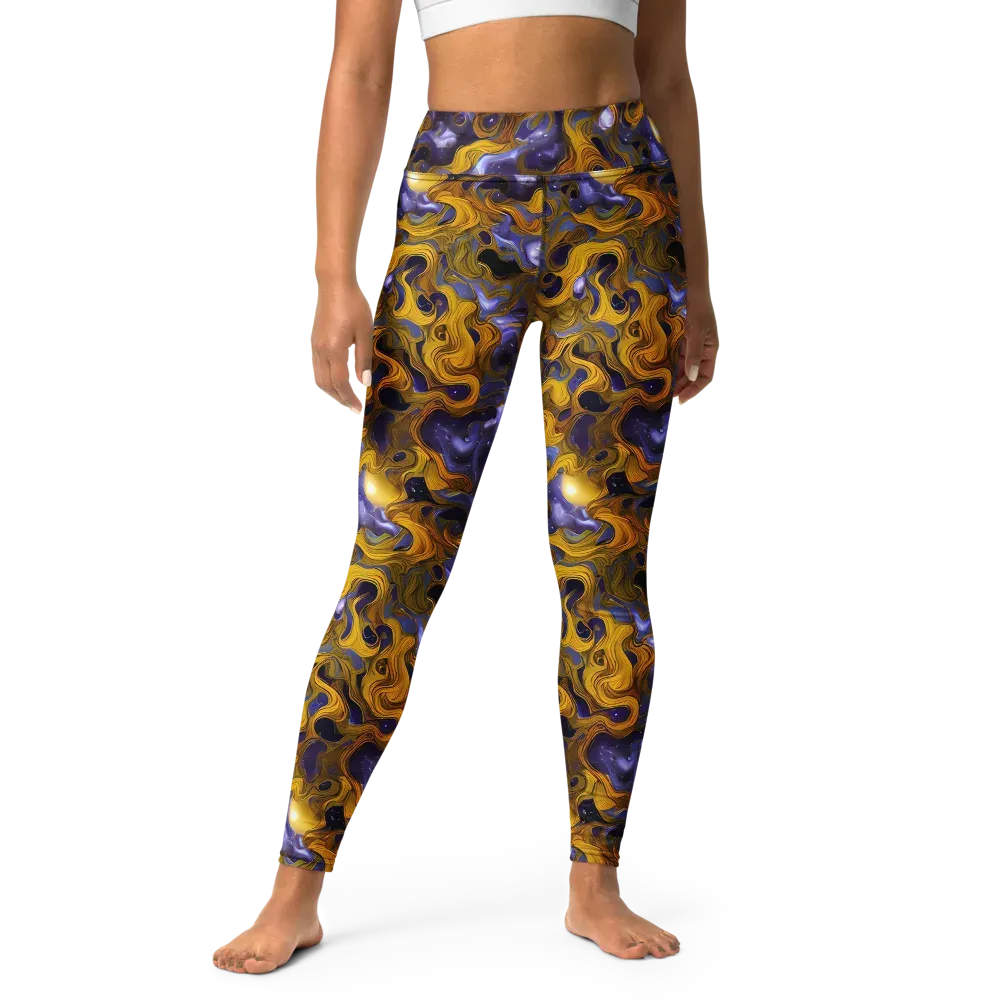 Aurum Eclipse on Yoga Leggings — Front
