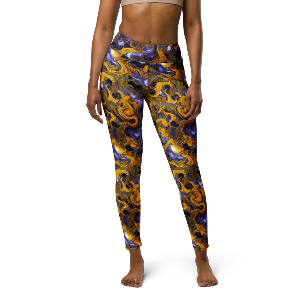 Aurum Eclipse on Yoga Leggings — Front