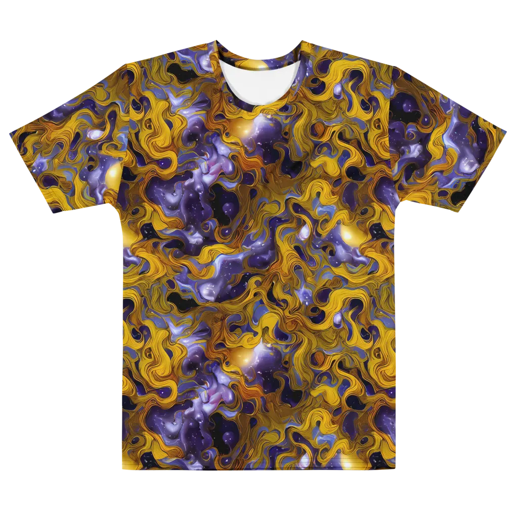 Aurum Eclipse on Men's Cotton Crew Neck T-Shirt — Front
