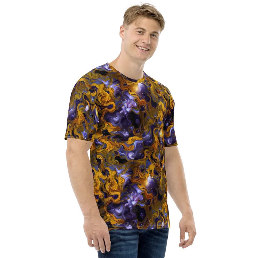 Aurum Eclipse on Men's Crew Neck T-Shirt — Right