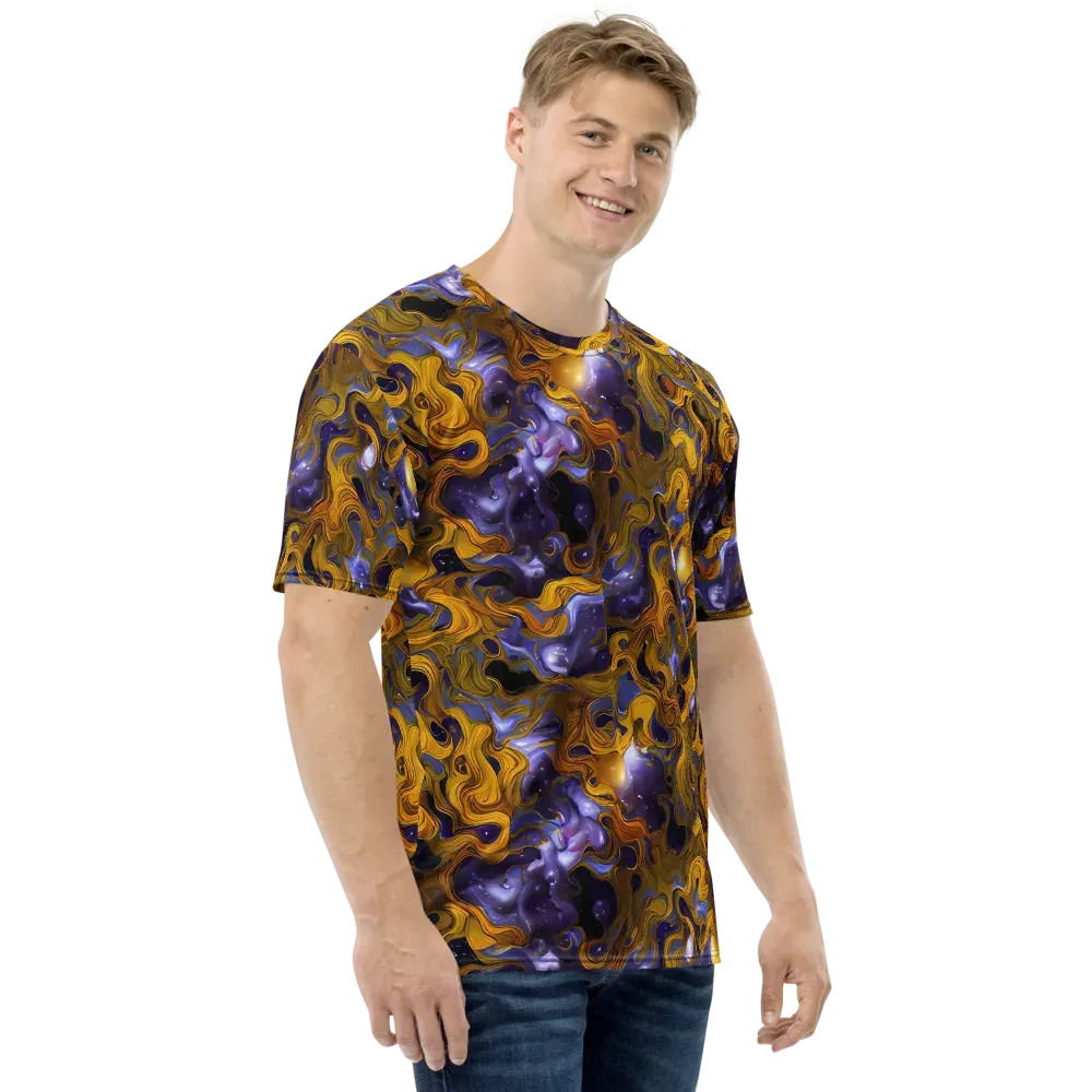 Aurum Eclipse on Men's Crew Neck T-Shirt — Right