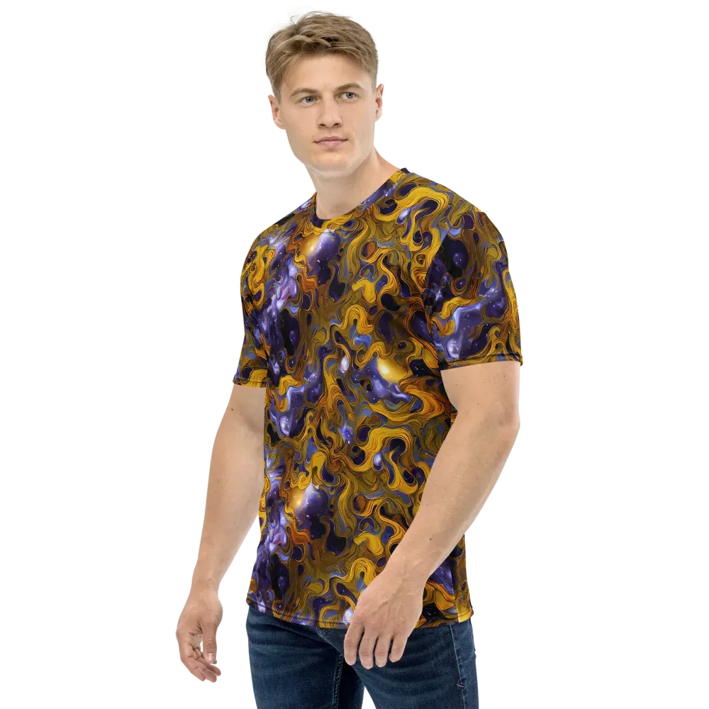 Aurum Eclipse on Men's Crew Neck T-Shirt — Left