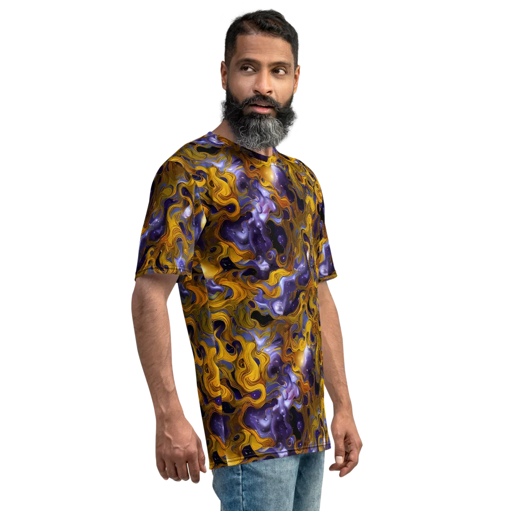Aurum Eclipse on Men's Crew Neck T-Shirt — Right