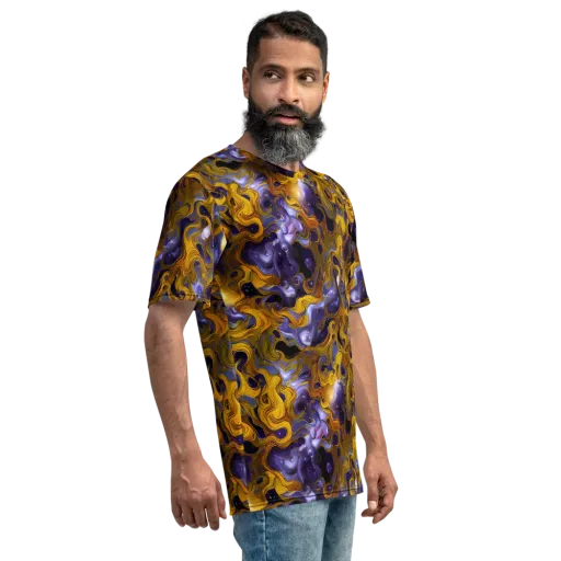 Aurum Eclipse on a Men's Crew Neck T-Shirt