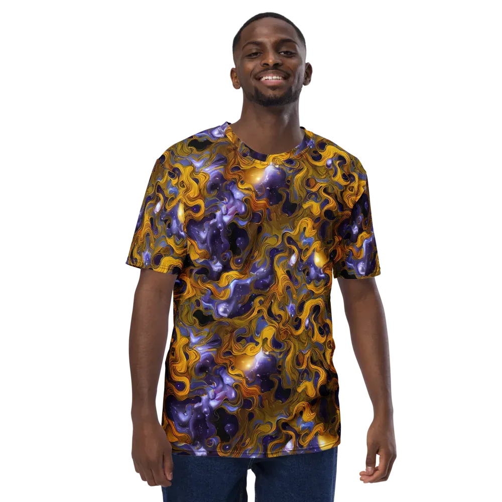 Aurum Eclipse on Men's Crew Neck T-Shirt — Front