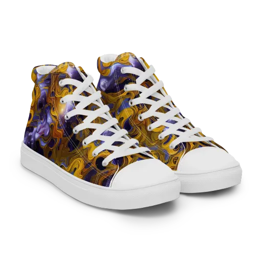 Aurum Eclipse on a Men's High Top Canvas Shoes
