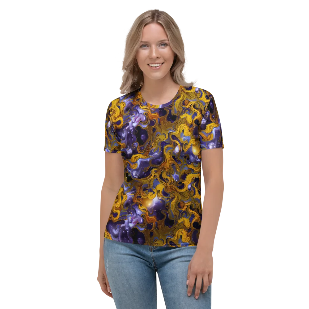 Aurum Eclipse on Women's Crew Neck T-Shirt — Front