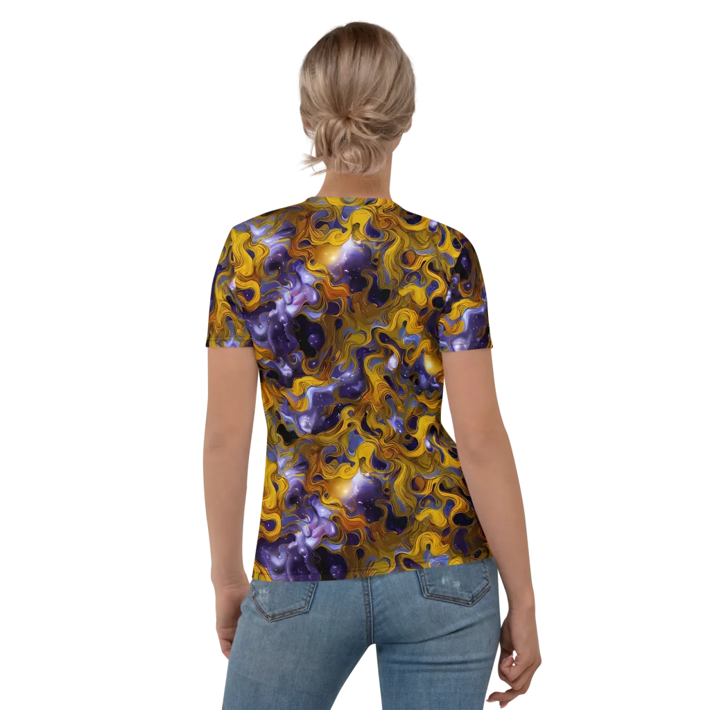 Aurum Eclipse on Women's Crew Neck T-Shirt — Back