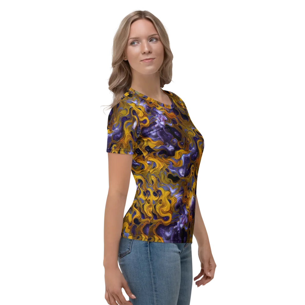 Aurum Eclipse on Women's Crew Neck T-Shirt — Right