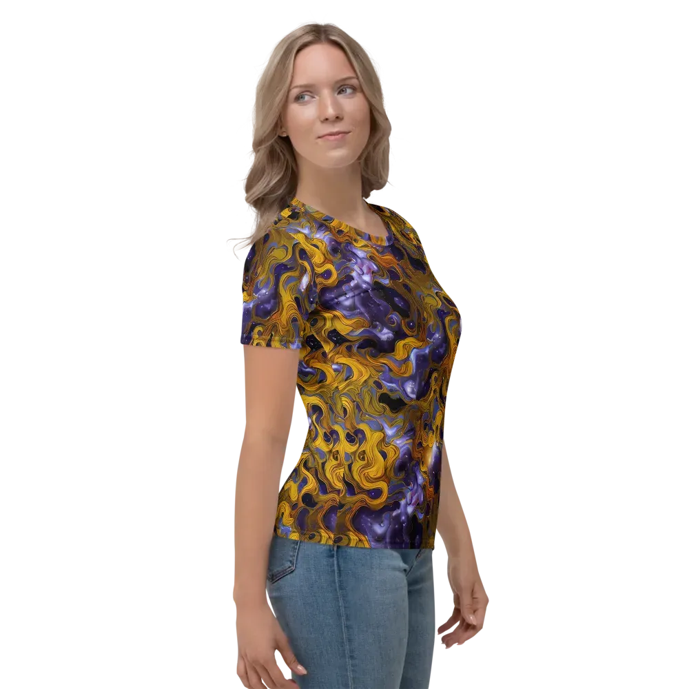 Aurum Eclipse on Women's Crew Neck T-Shirt — Right