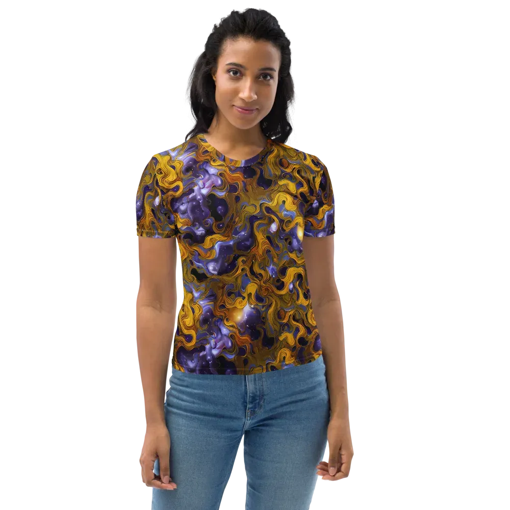 Aurum Eclipse on Women's Crew Neck T-Shirt — Front