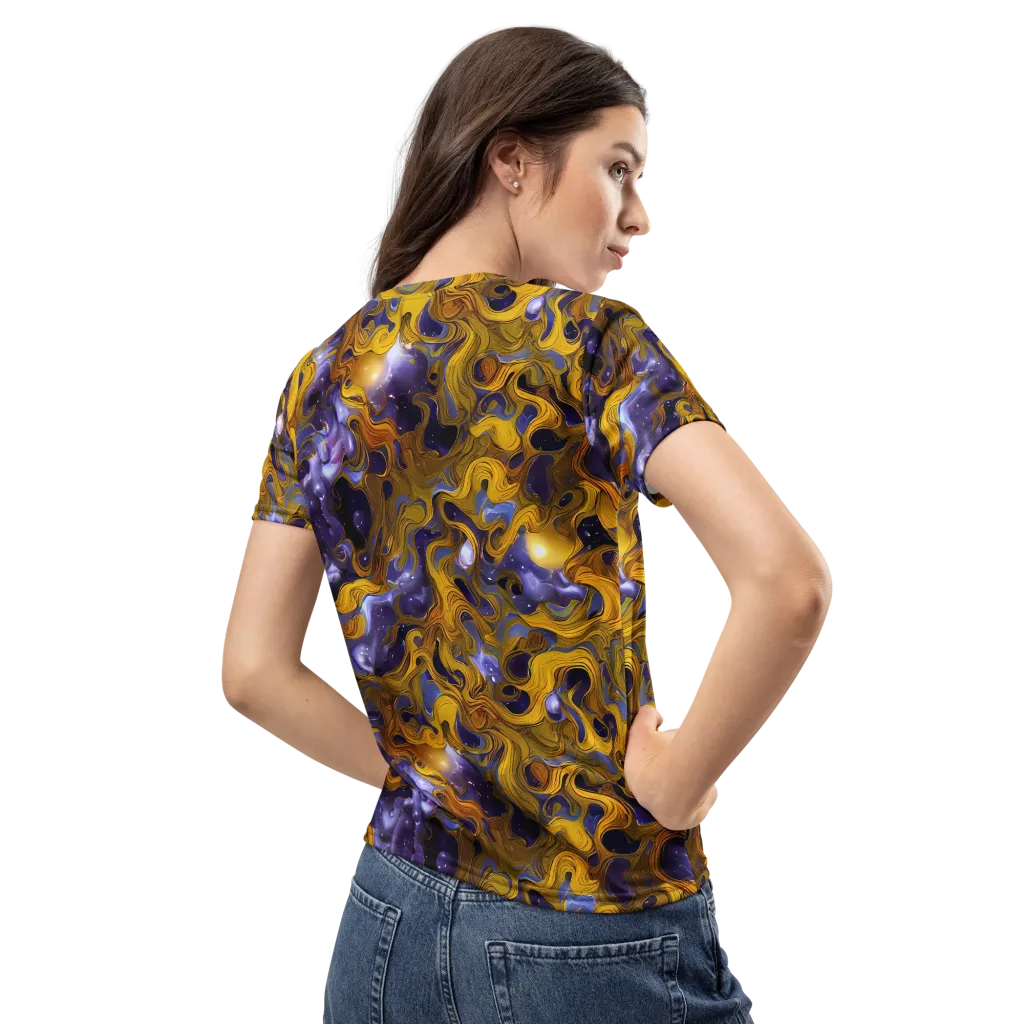Aurum Eclipse on Women's Crew Neck T-Shirt — Back