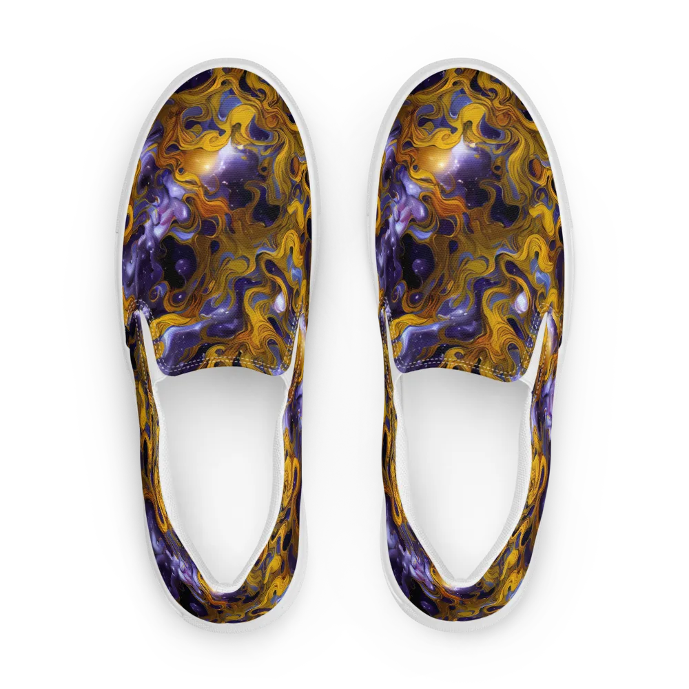 Aurum Eclipse on Men's Slip-On Canvas Shoes — Front