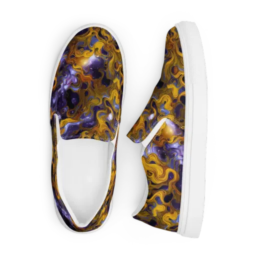Aurum Eclipse on a Men's Slip-On Canvas Shoes