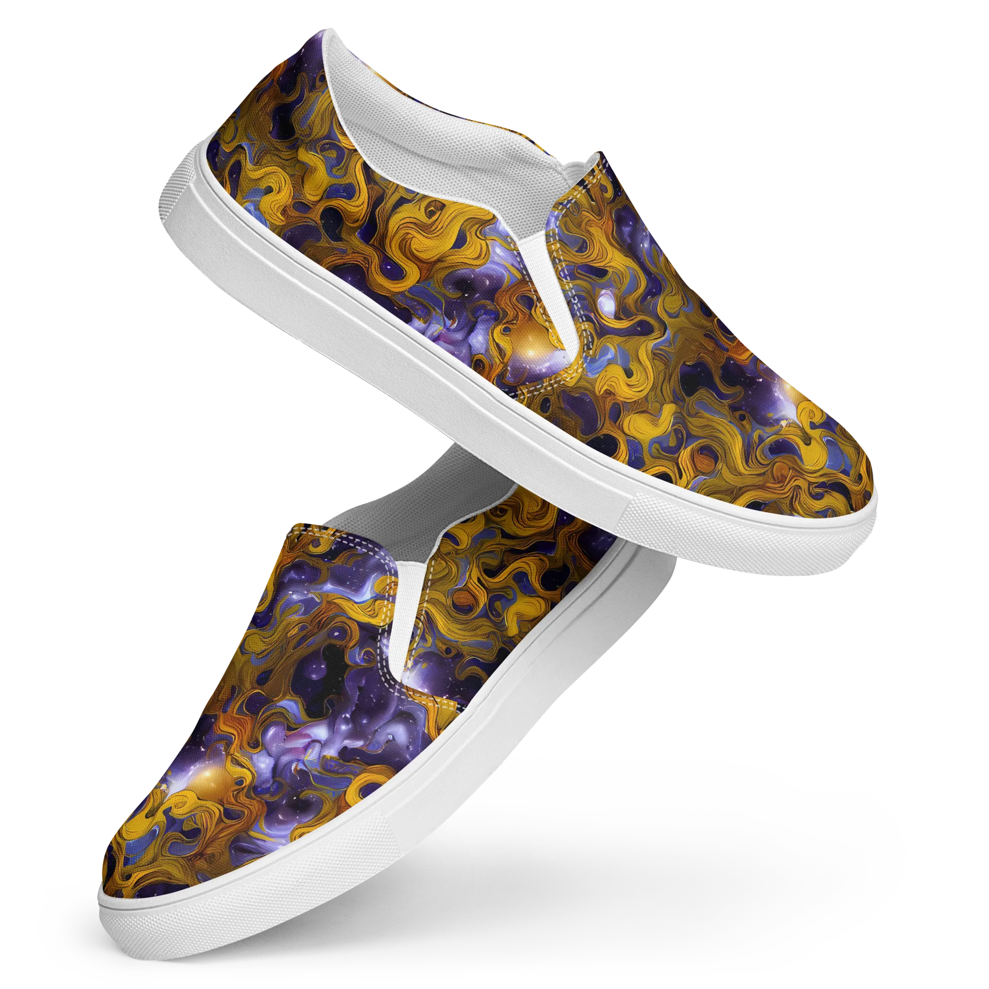 Aurum Eclipse on Women's Slip-On Canvas Shoes — Front