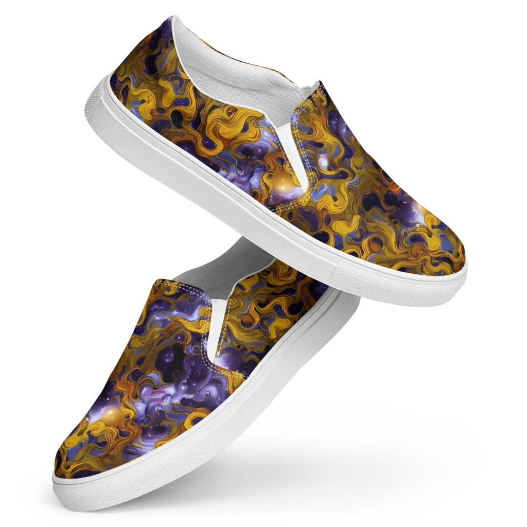 Aurum Eclipse on Women's Slip-On Canvas Shoes — Front