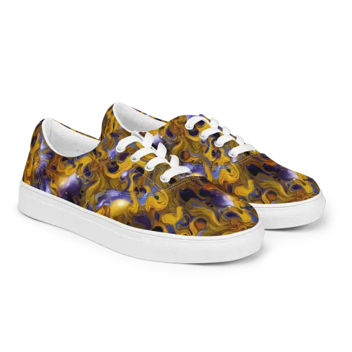 Aurum Eclipse on a Men's Lace-Up Canvas Shoes