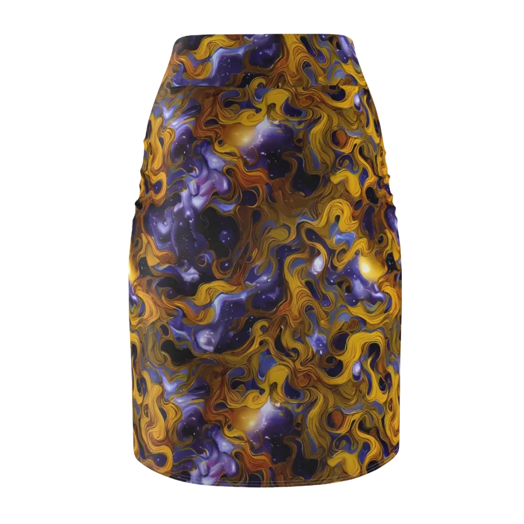 Aurum Eclipse on Pencil Skirt — Back