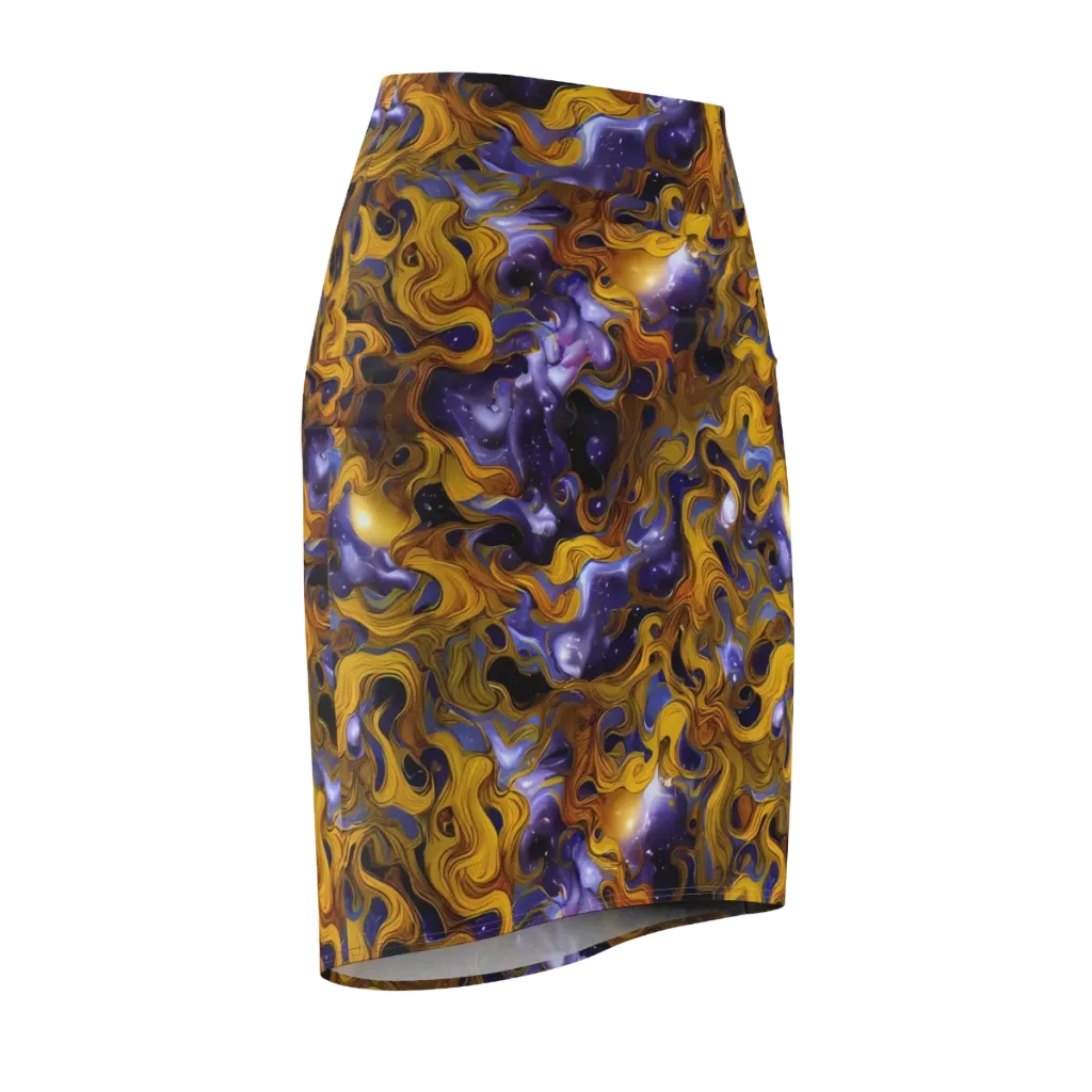 Aurum Eclipse on Pencil Skirt — Front Side