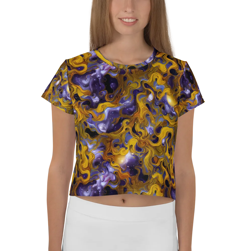 Aurum Eclipse on Crop Tee — Front