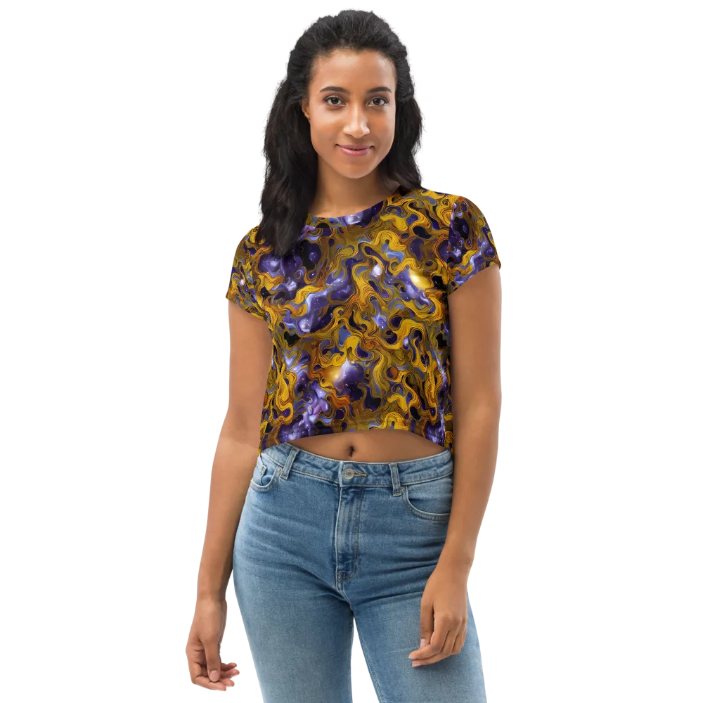 Aurum Eclipse on Crop Tee — Front