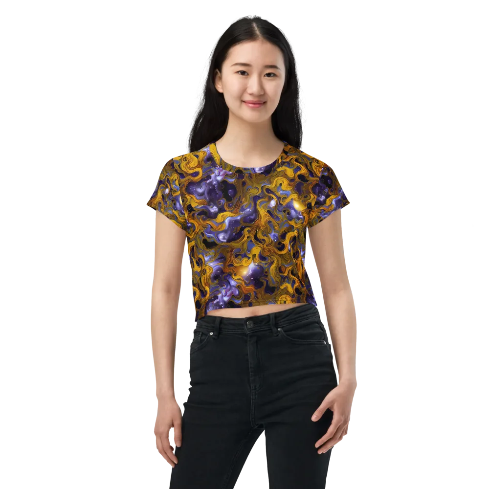 Aurum Eclipse on Crop Tee — Front
