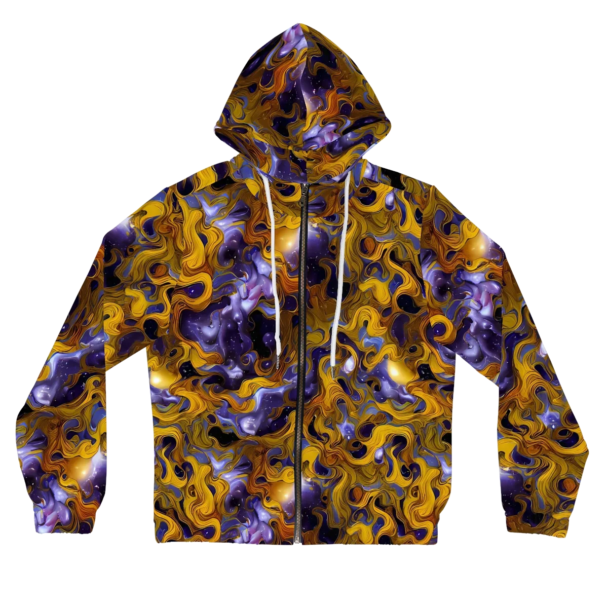 Aurum Eclipse on Women's Full-Zip Hoodie — Front