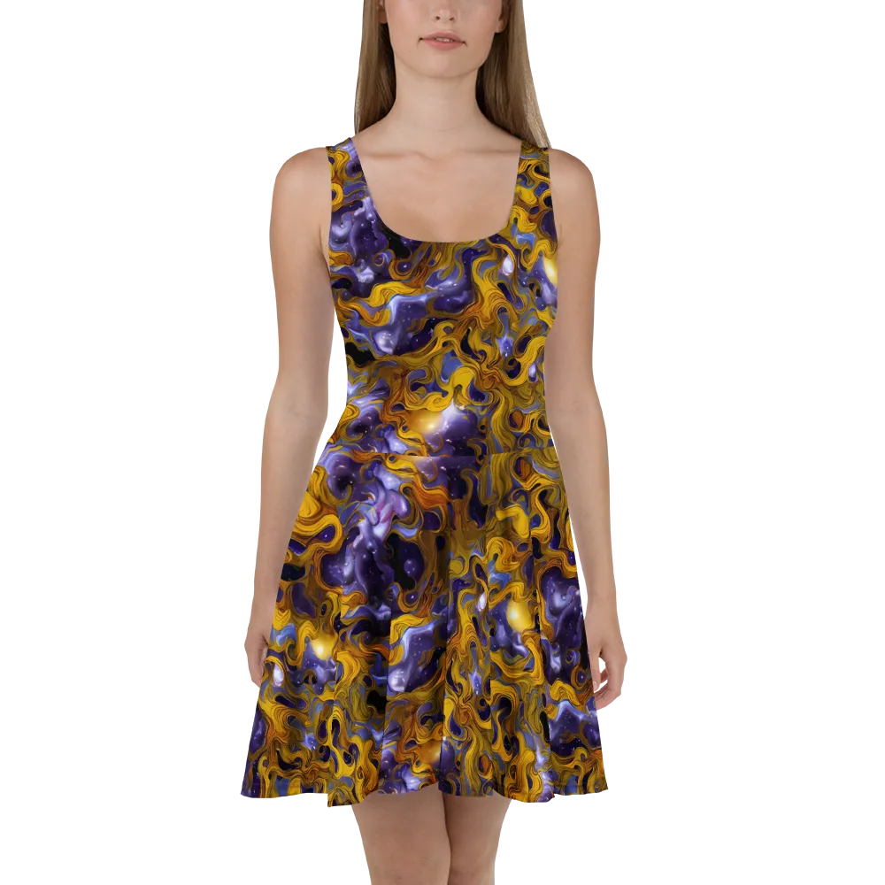 Aurum Eclipse on Skater Dress — Front