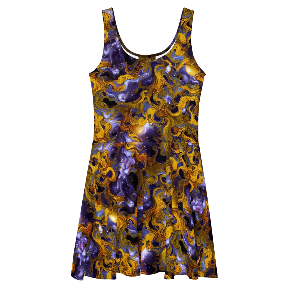 Aurum Eclipse on Skater Dress — Front