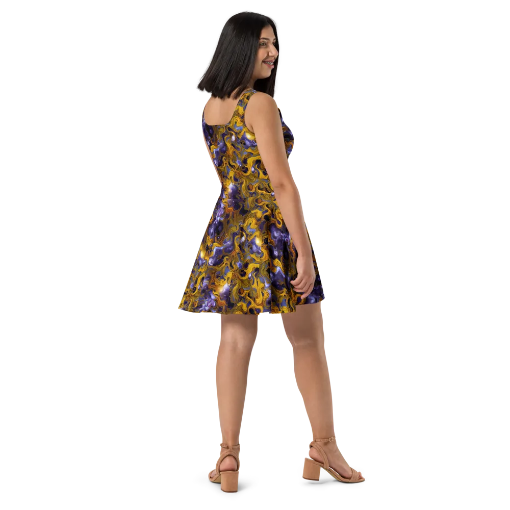 Aurum Eclipse on Skater Dress — Right