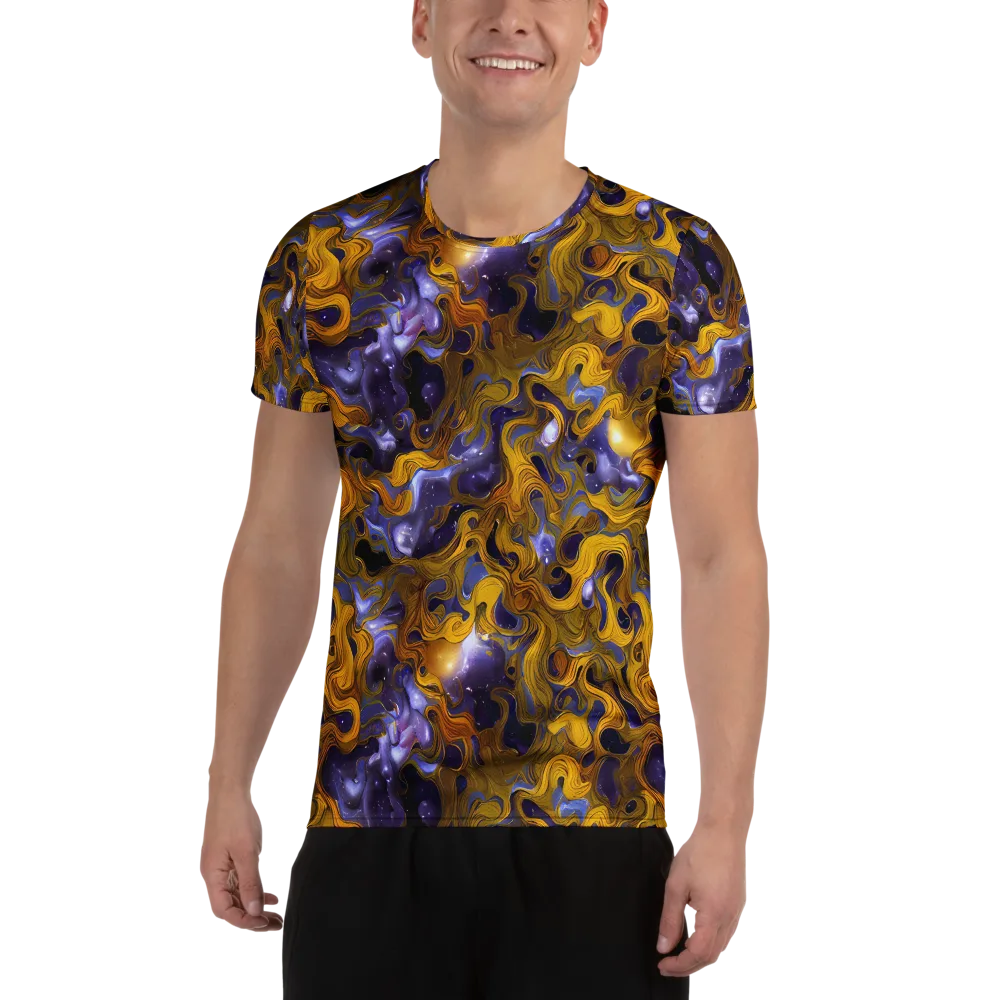 Aurum Eclipse on Men's Athletic T-Shirt — Front