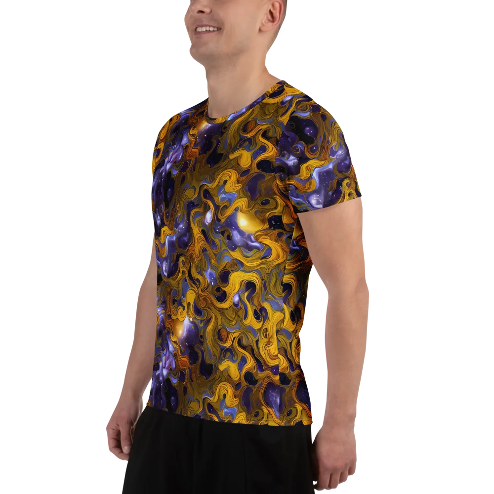 Aurum Eclipse on Men's Athletic T-Shirt — Left