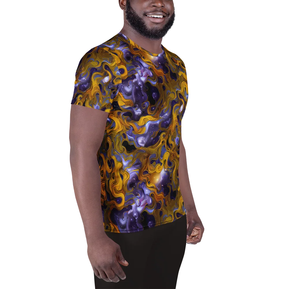 Aurum Eclipse on Men's Athletic T-Shirt — Right