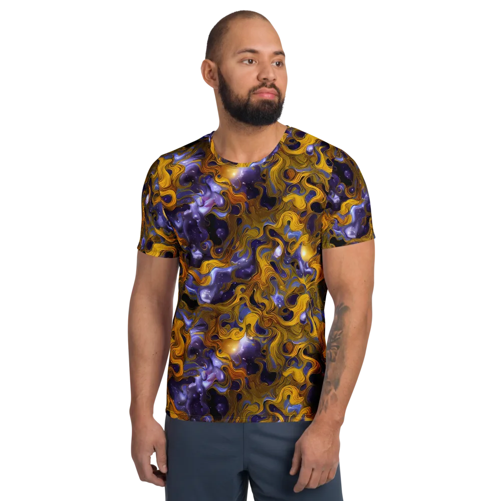Aurum Eclipse on Men's Athletic T-Shirt — Front