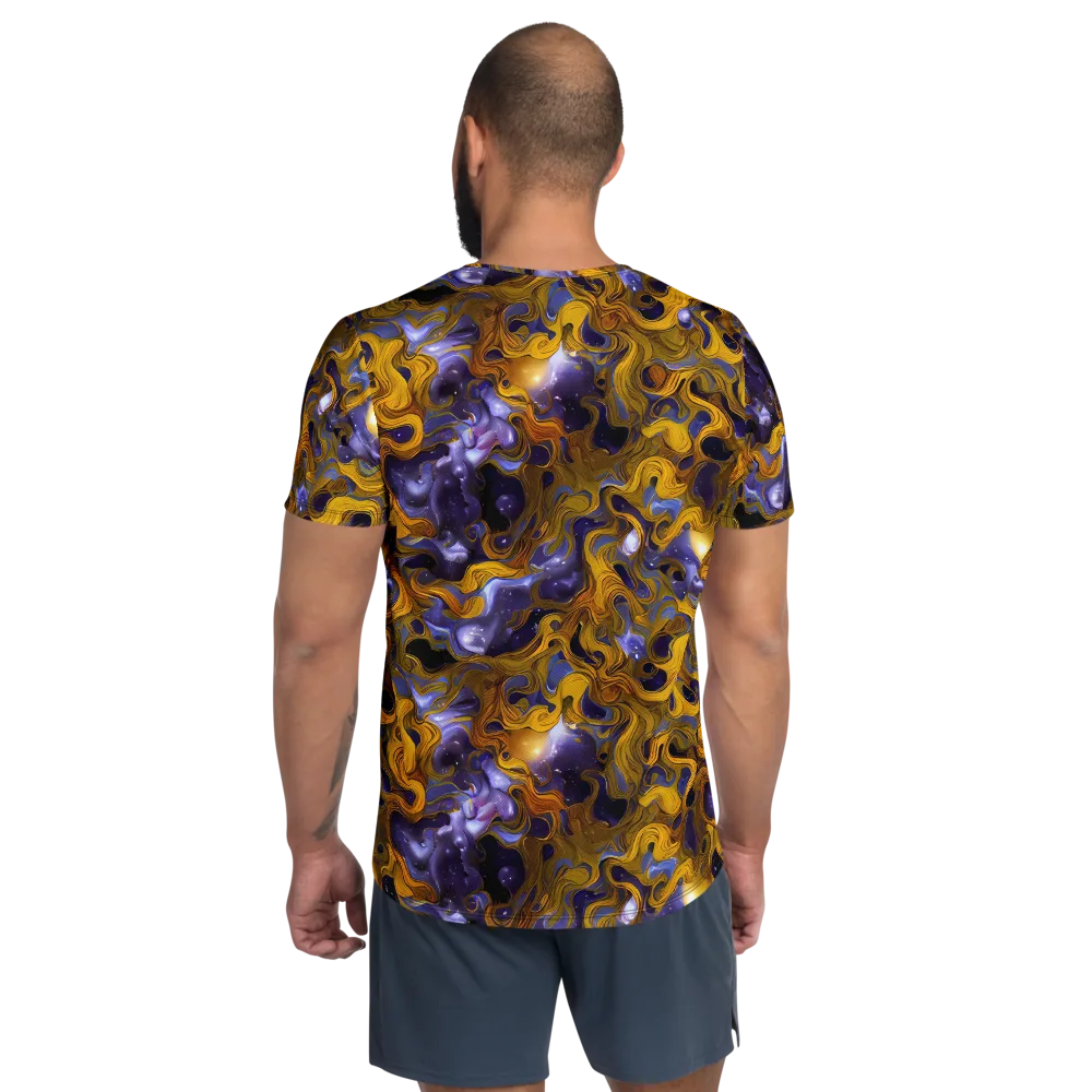 Aurum Eclipse on Men's Athletic T-Shirt — Back