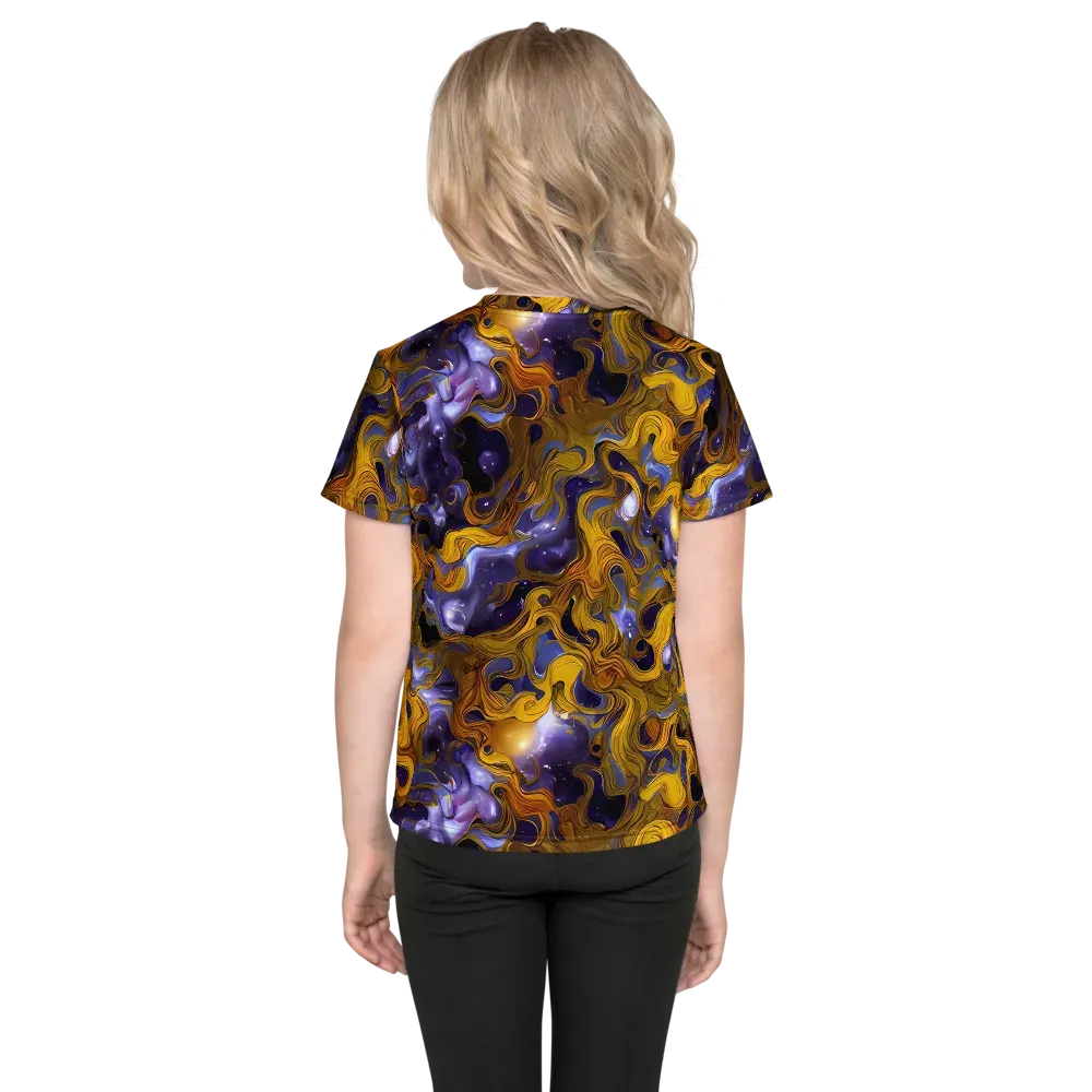 Aurum Eclipse on Kids Crew Neck T-Shirt — Back
