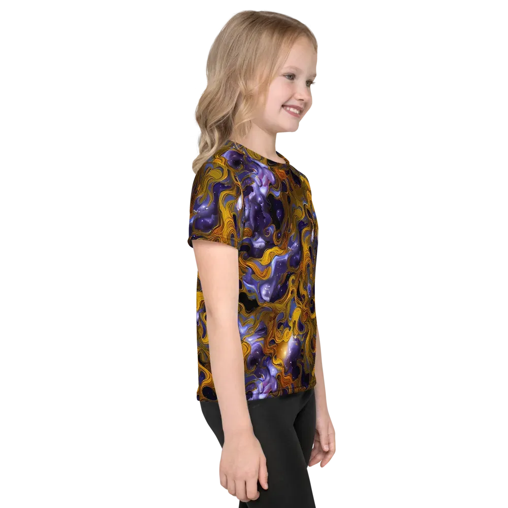 Aurum Eclipse on Kids Crew Neck T-Shirt — Right