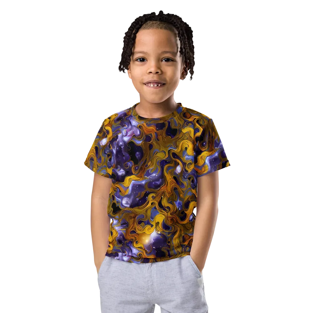 Aurum Eclipse on Kids Crew Neck T-Shirt — Front
