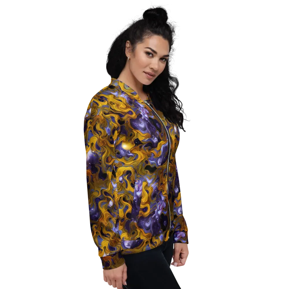 Aurum Eclipse on Bomber Jacket — Right