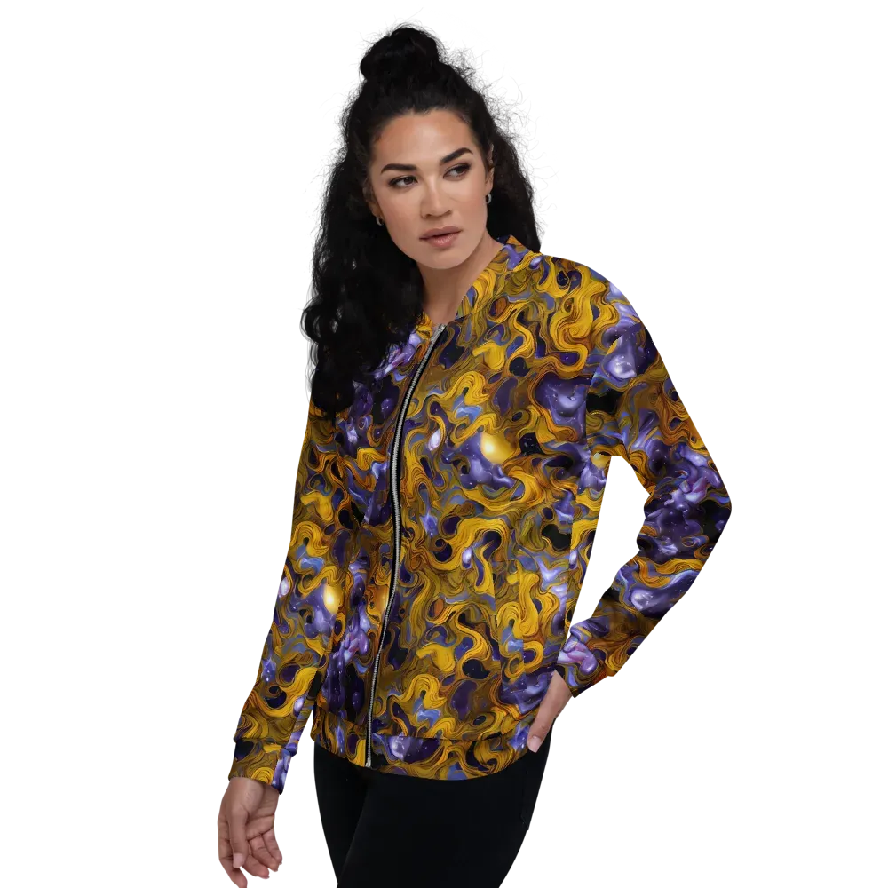 Aurum Eclipse on Bomber Jacket — Left