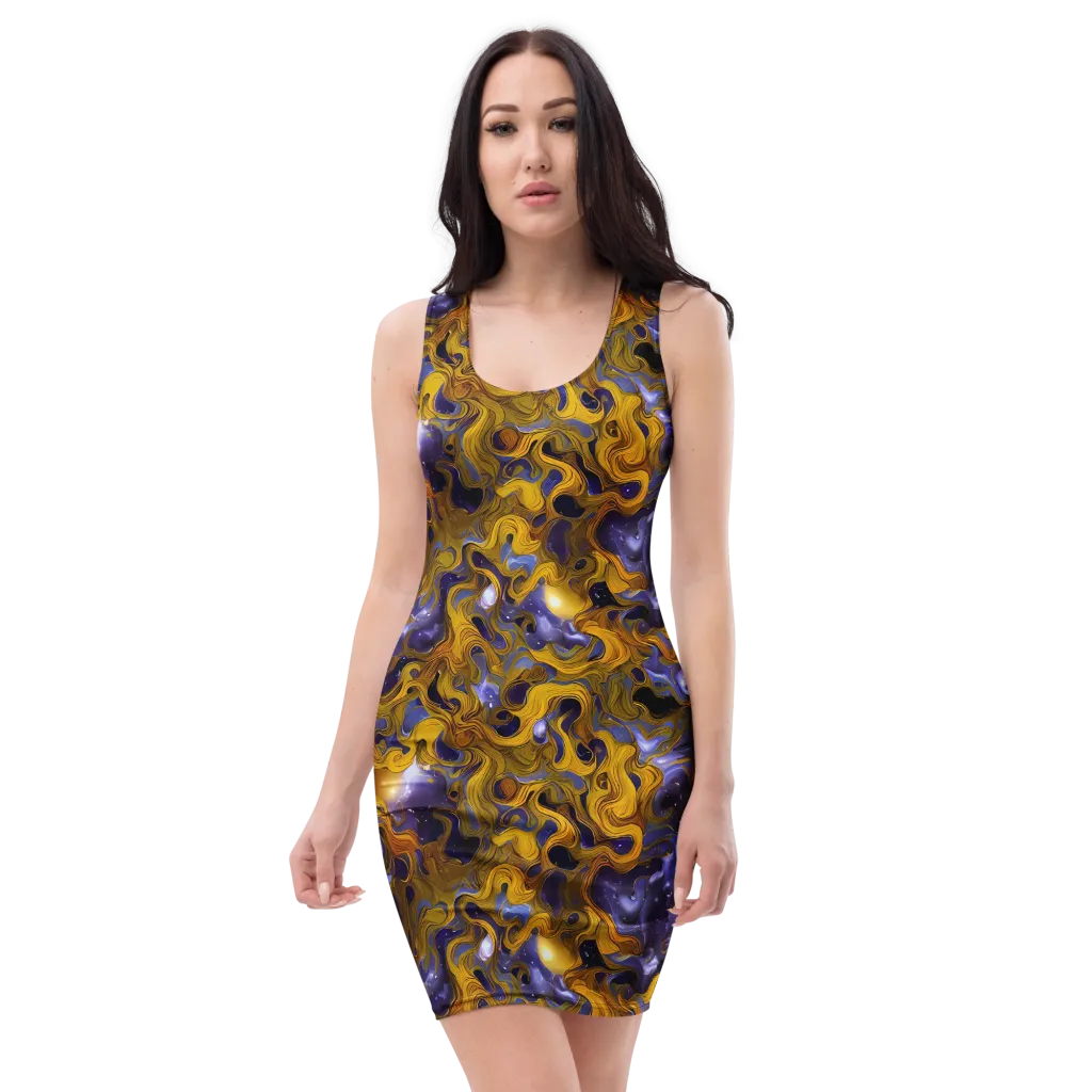 Aurum Eclipse on Bodycon Dress — Front