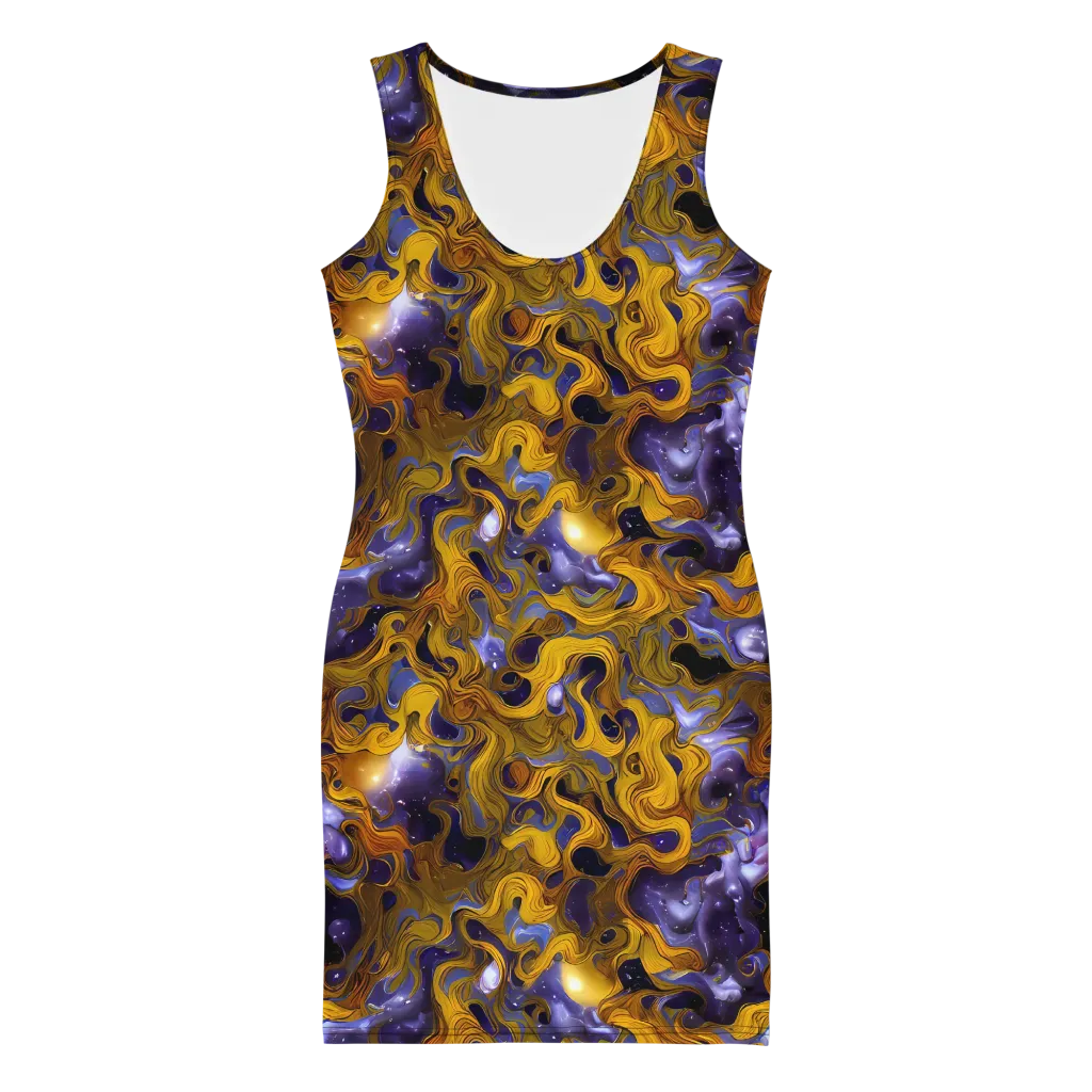 Aurum Eclipse on Bodycon Dress — Front