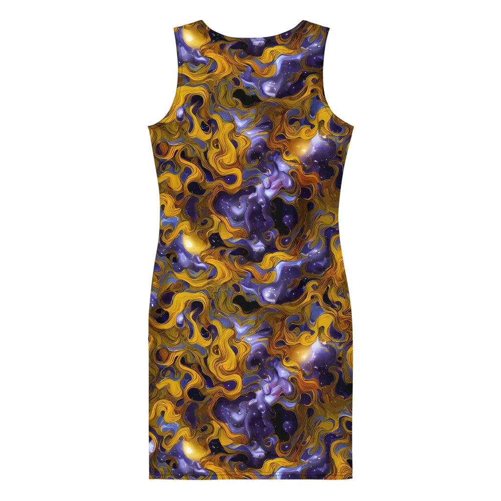 Aurum Eclipse on Bodycon Dress — Back