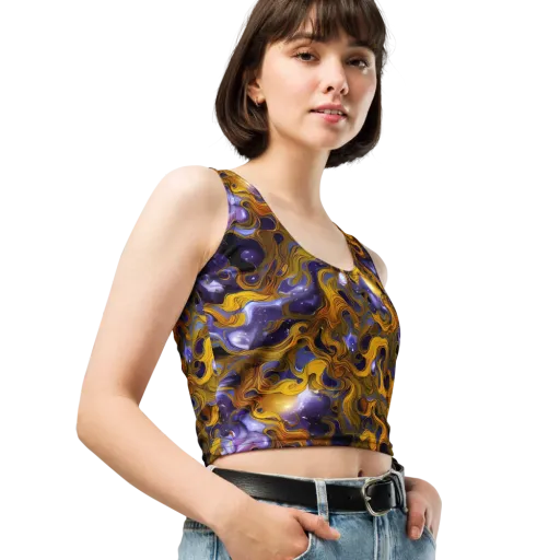Aurum Eclipse on a Crop Top